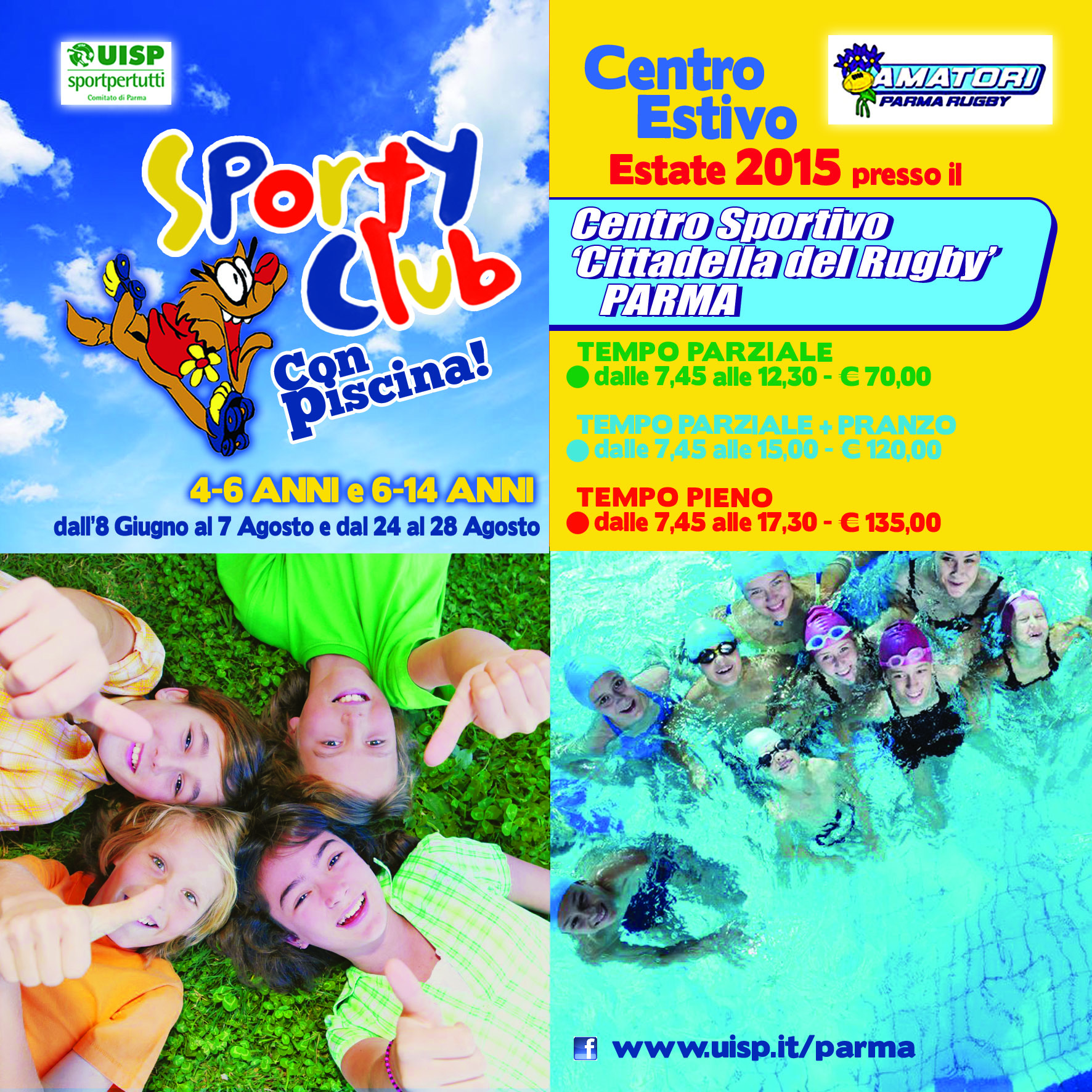 La piscina! Centro Estivo Sporty Club