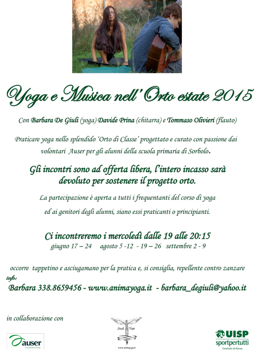 Yoga nell'orto