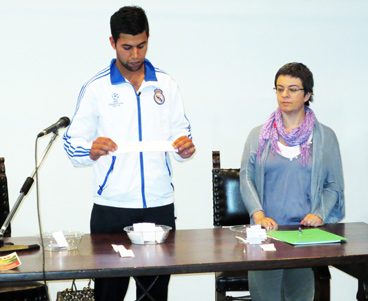 Mohamed Kattan e Marianna Percudani al sorteggio