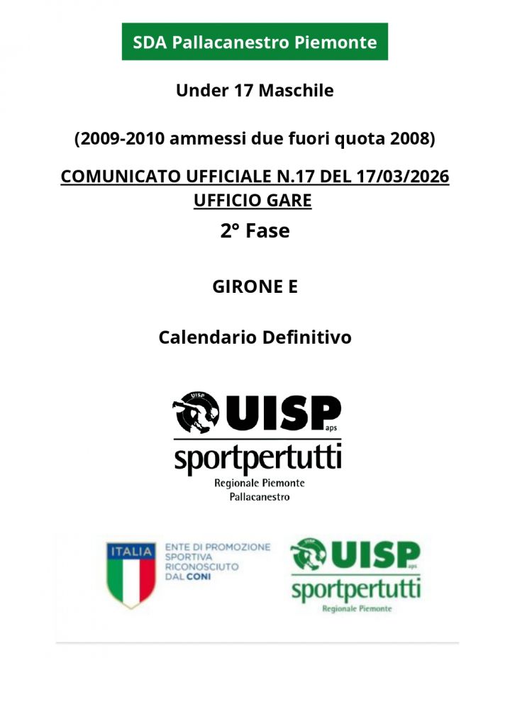 Calendario Definitivo 2&deg; Fase Under 17 UispPiemontePallacanestro_page-0014
