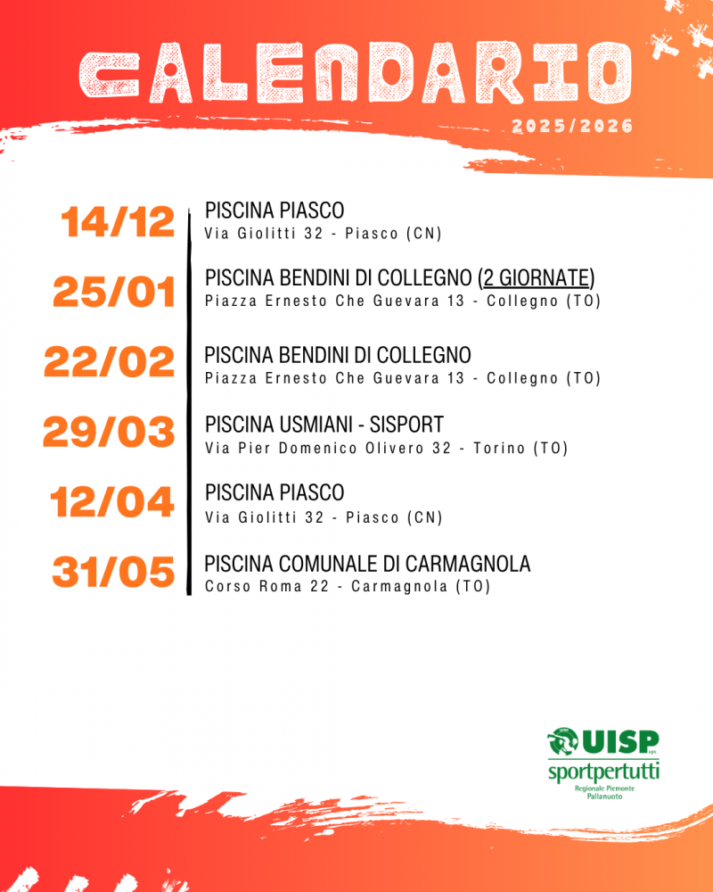 Calendario Under 14