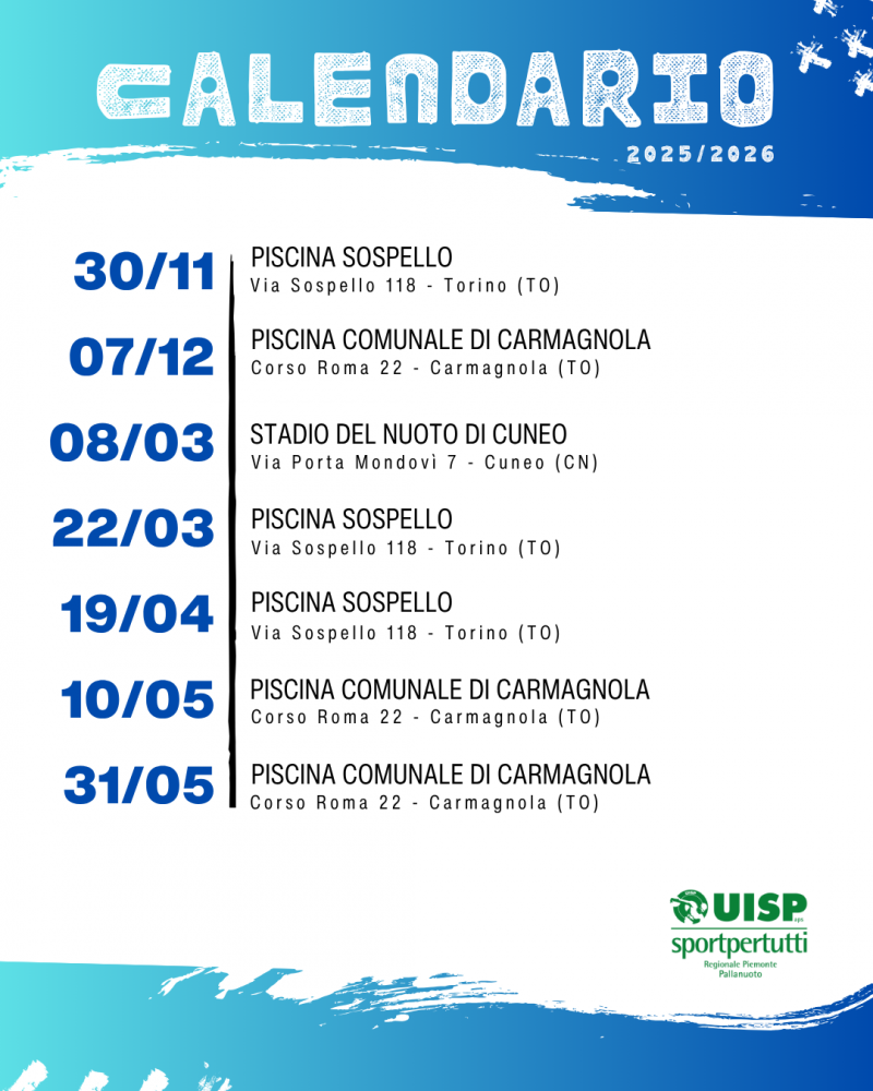 Calendario Under 18