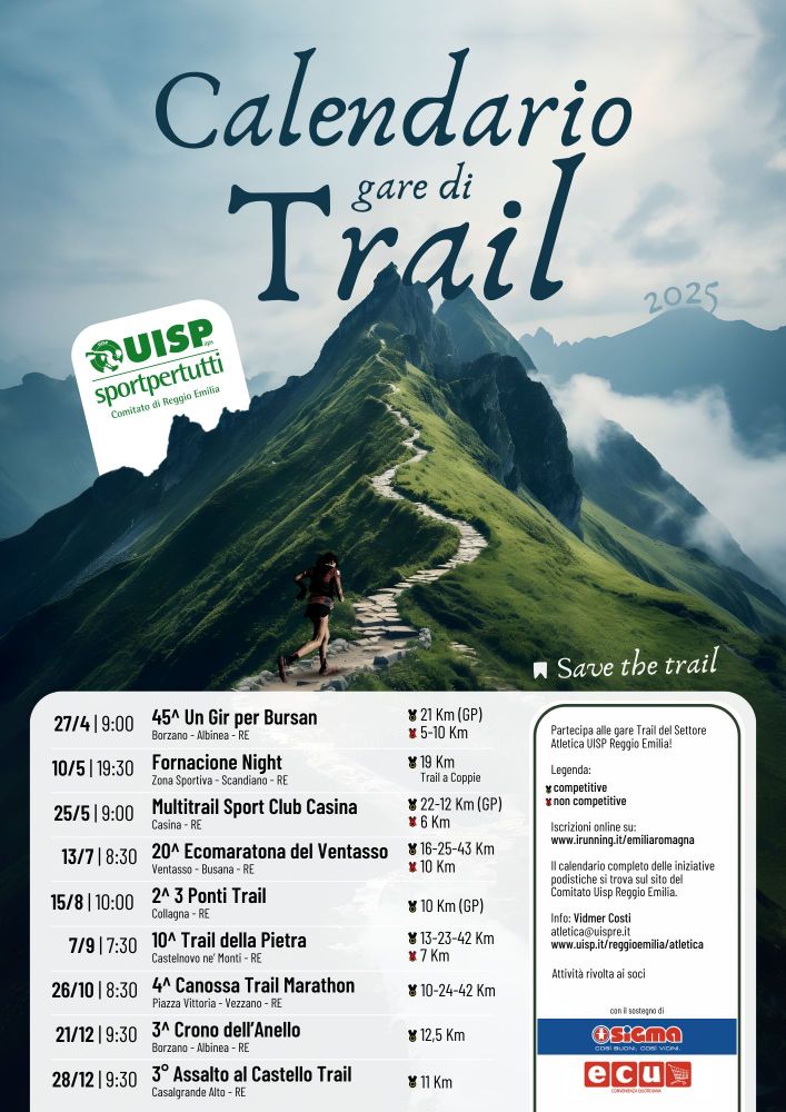 calednario trail uisp re