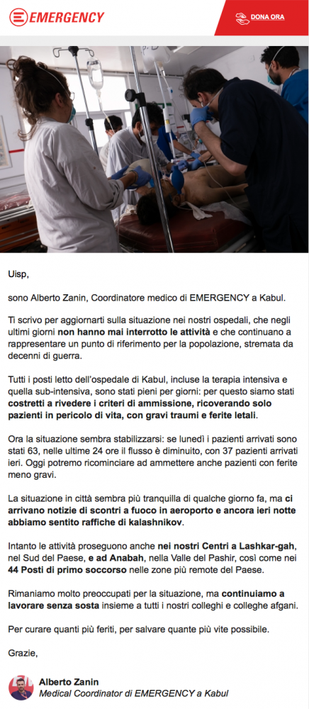 lettera Emergency