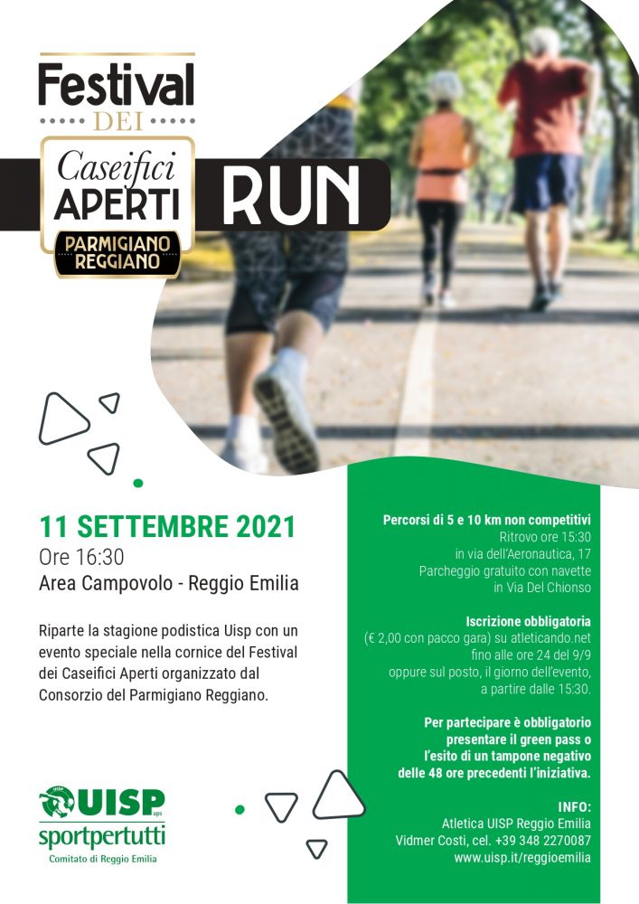 Caseifici Aperti Run volantino