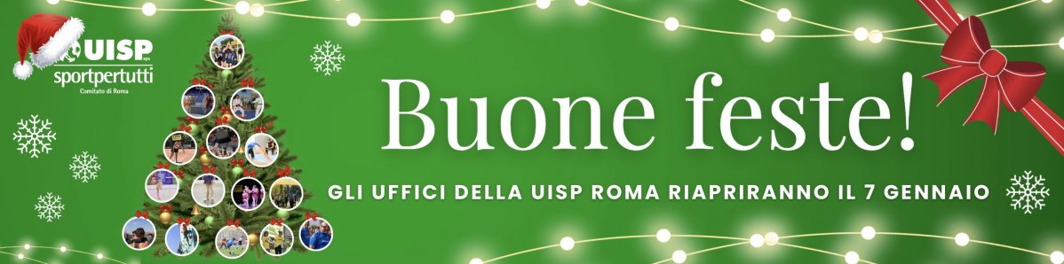 Buone feste dalla Uisp Roma
