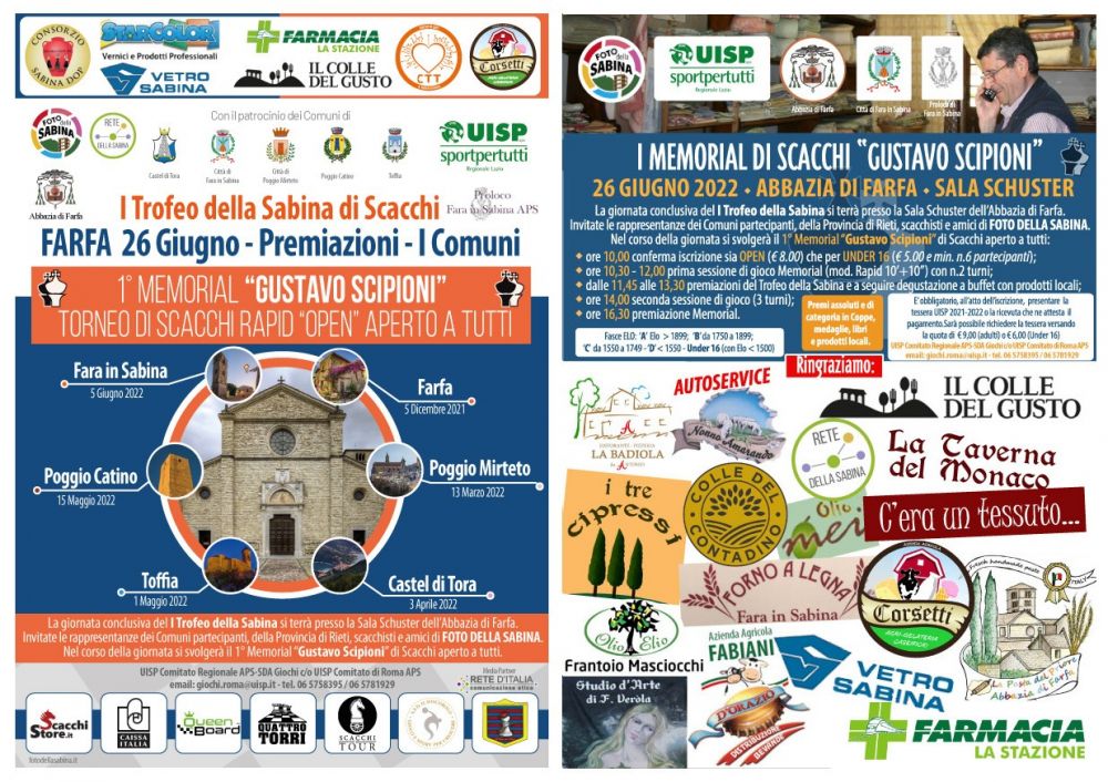 Premiazioni e Memorial 26.6