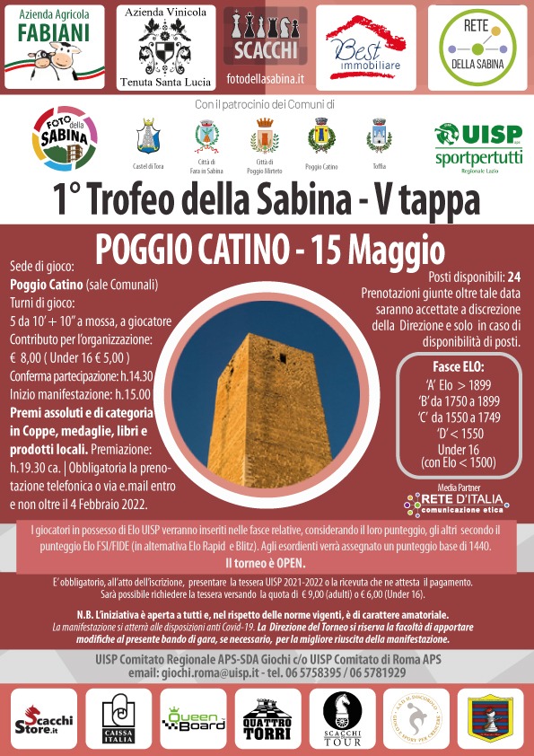 Trofeo della Sabina Tappa V Poggio Catino