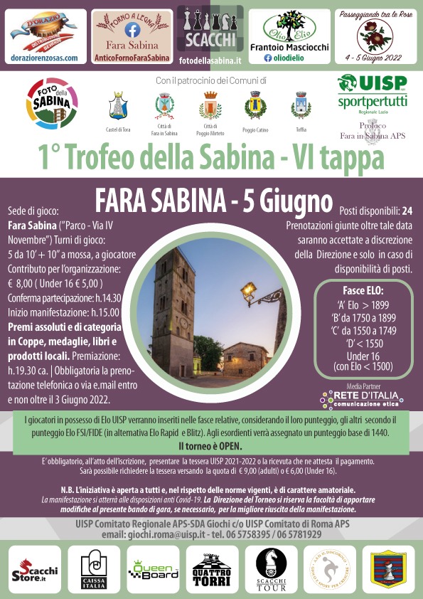 Trofeo della Sabina VI Tappa Fara Sabina