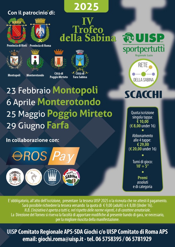 IV Trofeodella Sabina 2025_Calendario