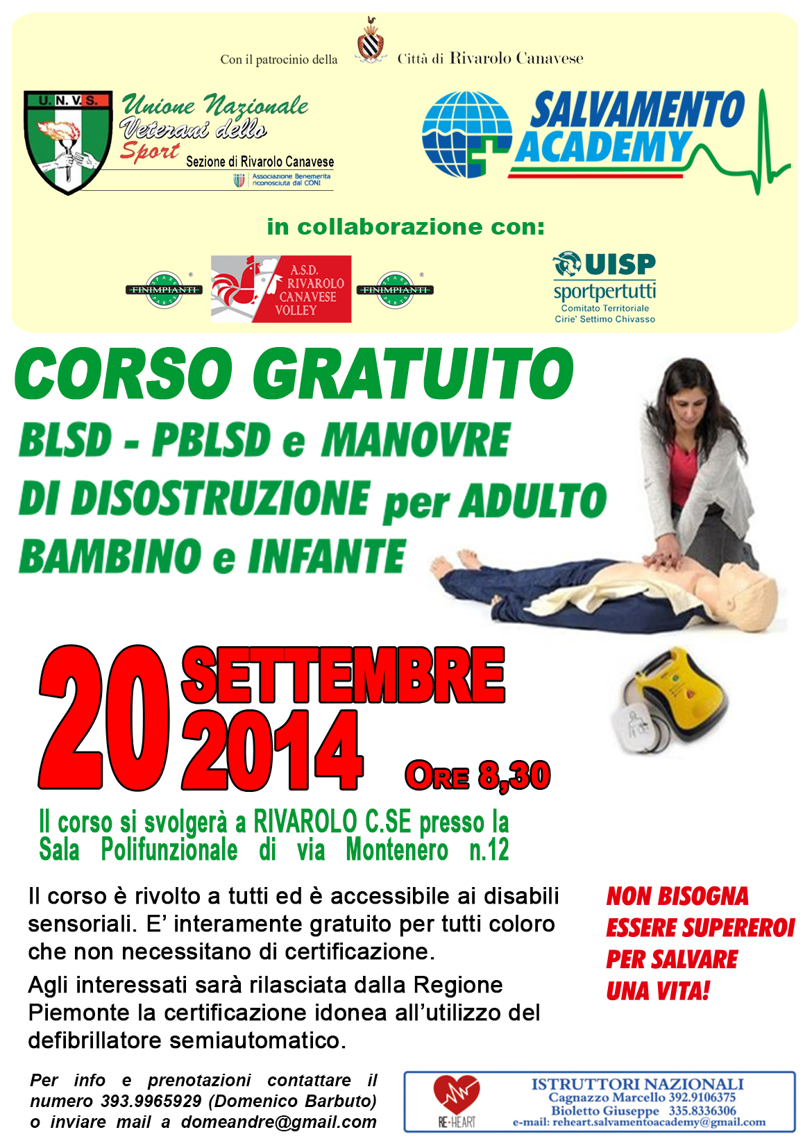 volantino corso BLSD