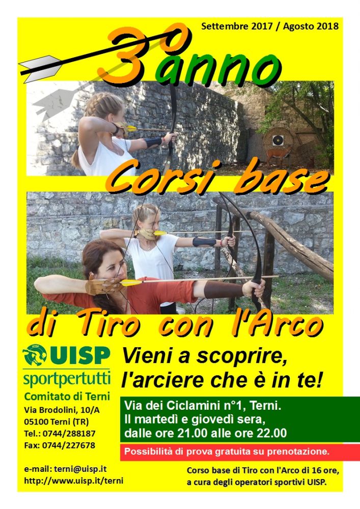 II° Corso base di tiro con l'Arco