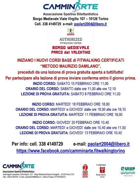 camminarte febbraio