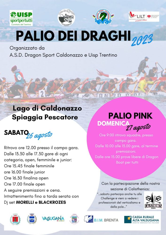 volantino palio dei draghi 2023