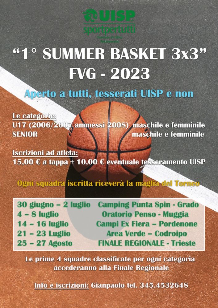 Locandina Tappe Basket 3x3