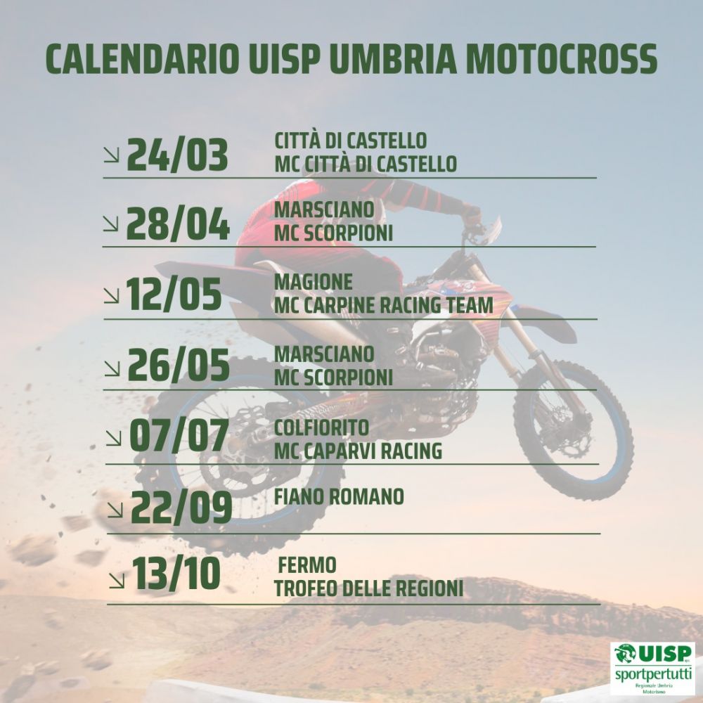 UISP Umbria CALENDARIO GARE 2024