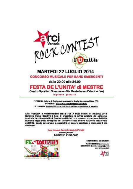 ARCI CONCORSO MUSICALE