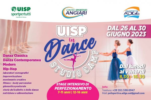 UISP IN DANCE STUDIO CAMP