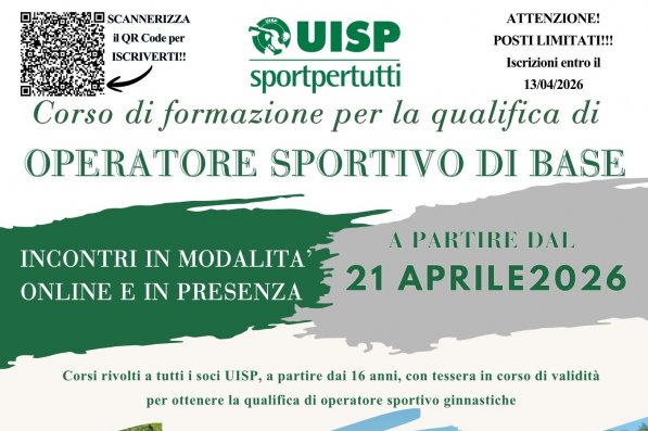 CORSO OPERATORE SPORTIVO DI BASE 2026
